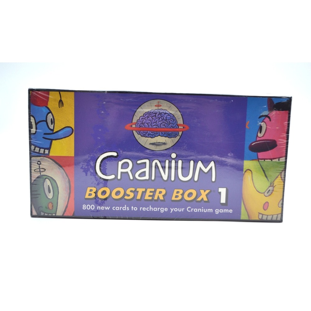 New 2002 CRANIUM Booster Box 1, Factory Sealed Board Game, 800 New Cards